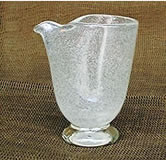 bubble glass pitcher