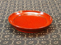 Goto lacquer wareEsmall footed plate