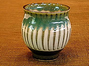 tea cup with slip brushmark (Koishiwara kiln)